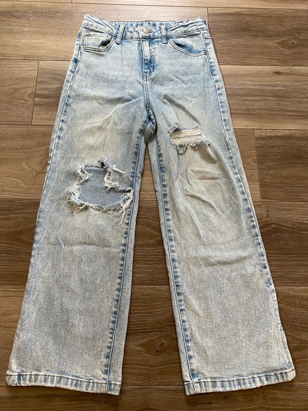 Art Class Girls Light Wash Distressed Jeans